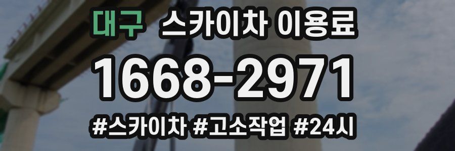 대구 스카이차 이용료