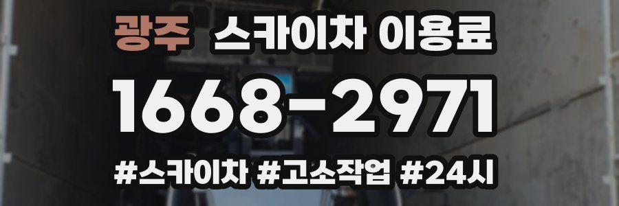 광주 스카이차 이용료
