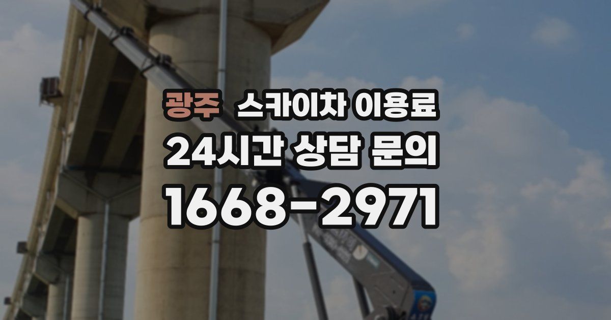 광주 스카이차 이용료