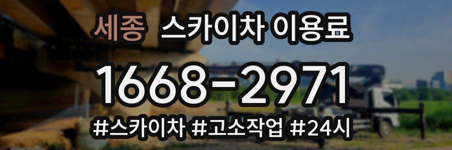 세종 스카이차 이용료