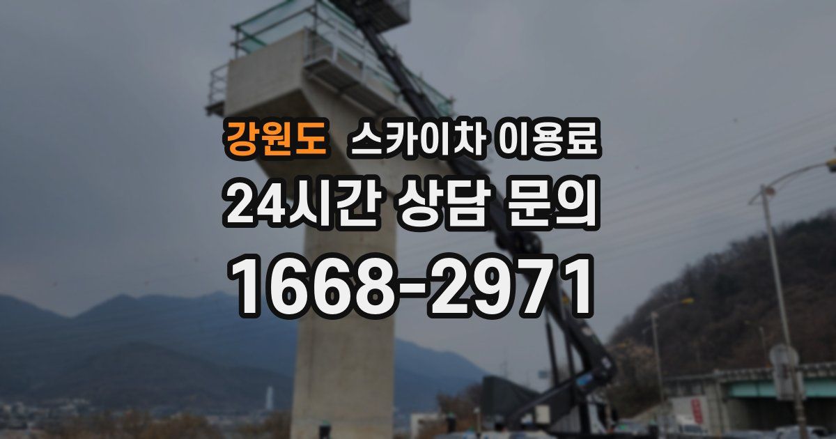강원도 스카이차 이용료
