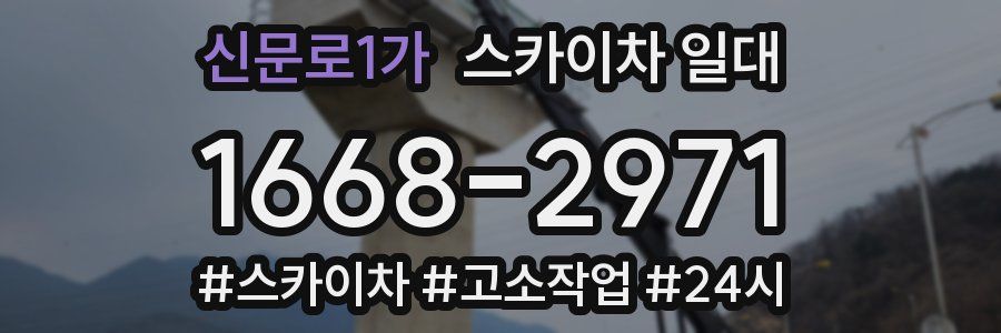 신문로1가 스카이차 일대