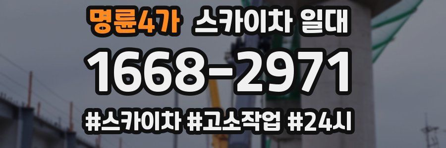 명륜4가 스카이차 일대