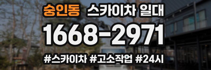 숭인동 스카이차 일대