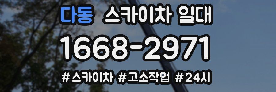 다동 스카이차 일대