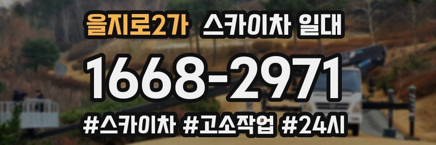 을지로2가 스카이차 일대