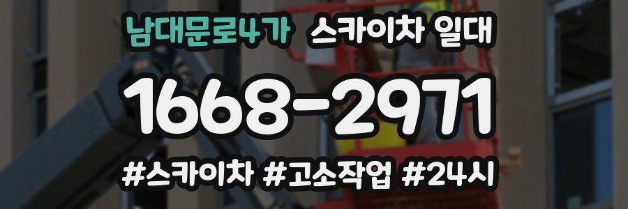 남대문로4가 스카이차 일대