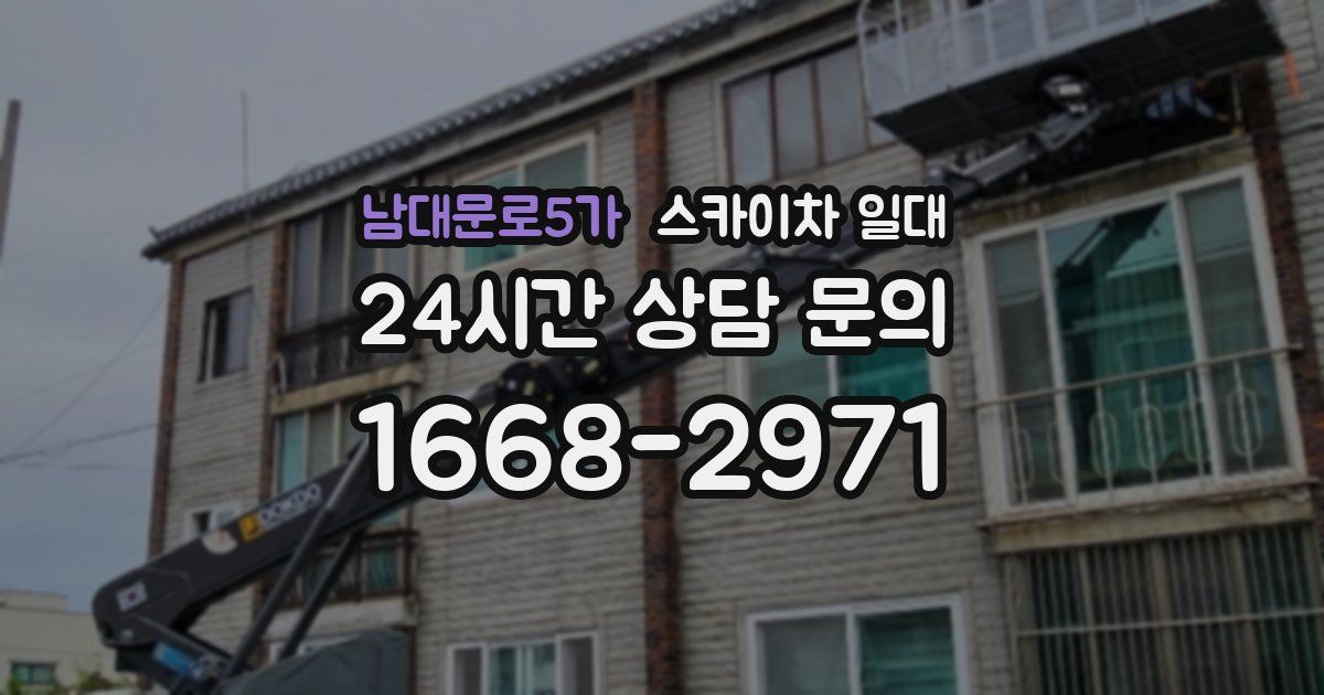 남대문로5가 스카이차 일대
