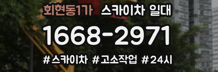 회현동1가 스카이차 일대