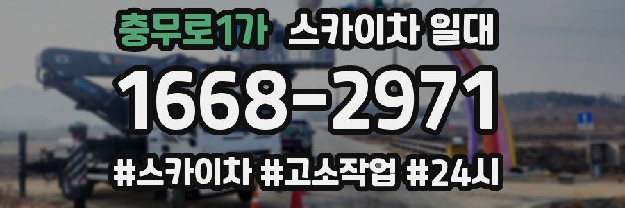 충무로1가 스카이차 일대