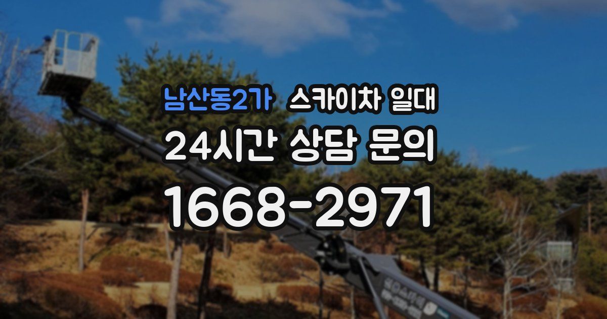 남산동2가 스카이차 일대