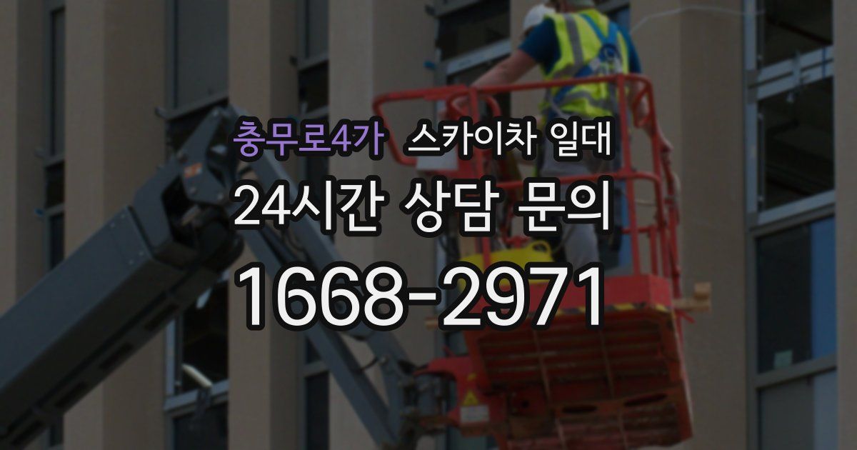 충무로4가 스카이차 일대