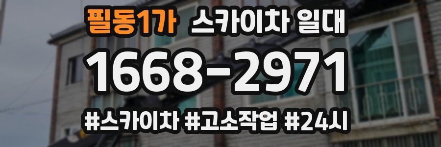 필동1가 스카이차 일대