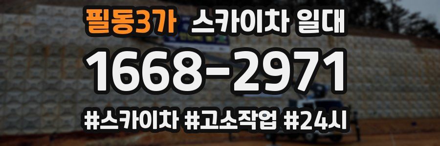 필동3가 스카이차 일대