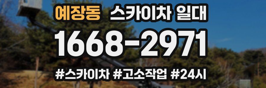 예장동 스카이차 일대
