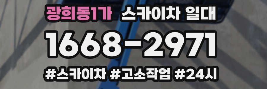 광희동1가 스카이차 일대