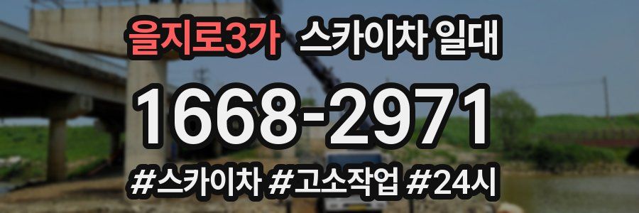 을지로3가 스카이차 일대