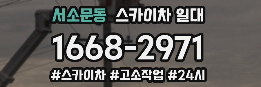 서소문동 스카이차 일대