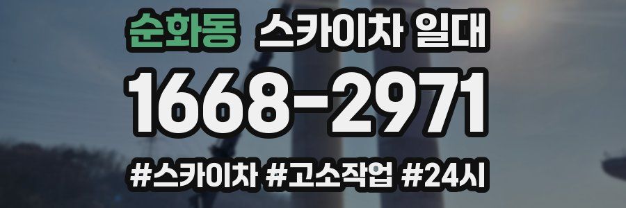 순화동 스카이차 일대