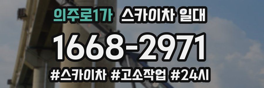 의주로1가 스카이차 일대
