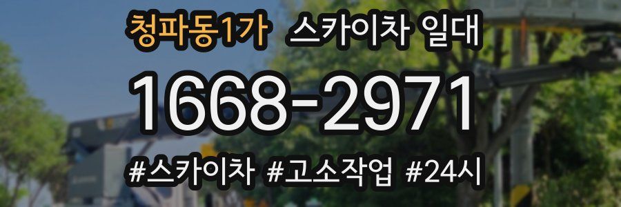 청파동1가 스카이차 일대