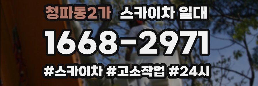 청파동2가 스카이차 일대