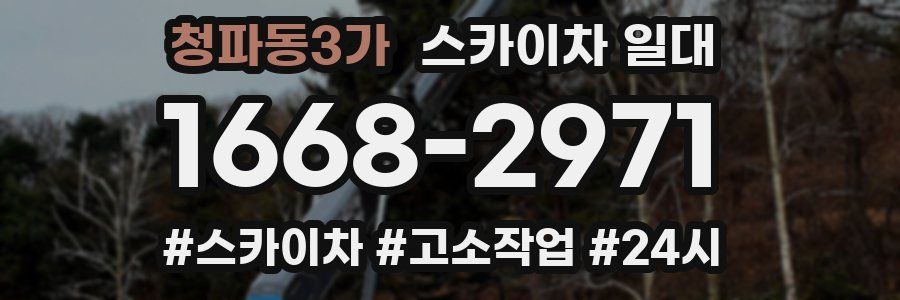 청파동3가 스카이차 일대