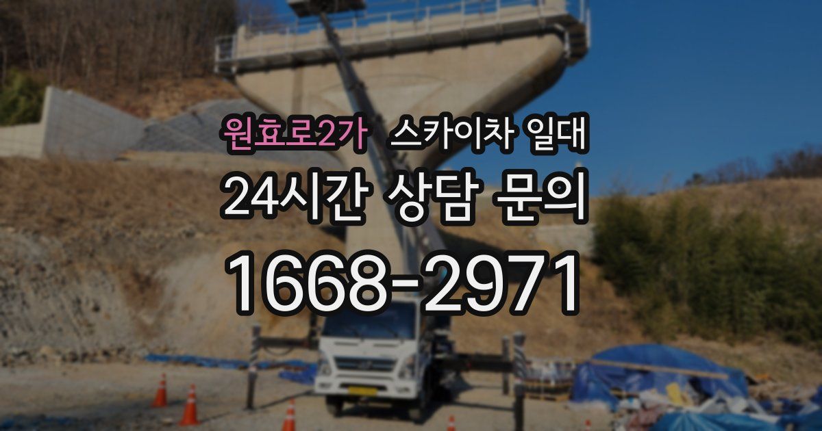 원효로2가 스카이차 일대