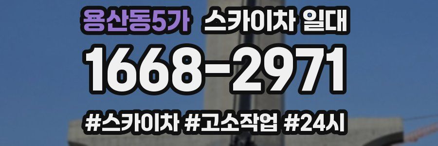용산동5가 스카이차 일대