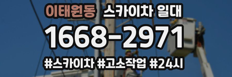 이태원동 스카이차 일대