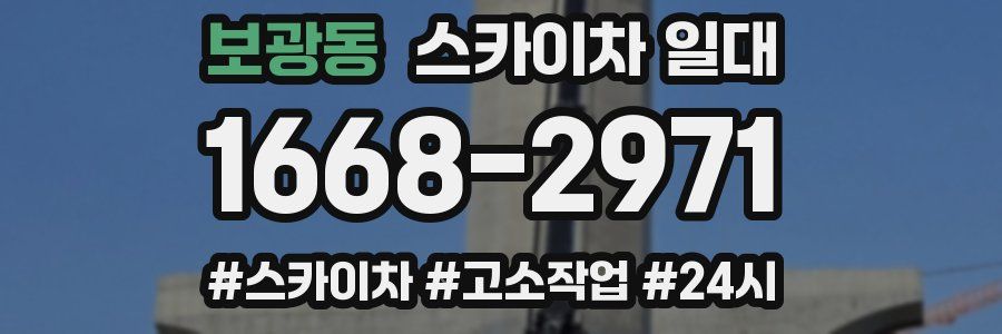 보광동 스카이차 일대