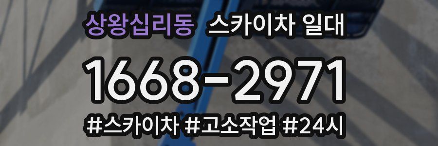 상왕십리동 스카이차 일대