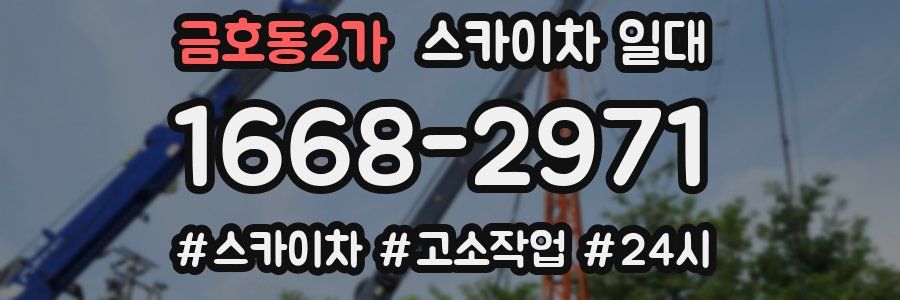 금호동2가 스카이차 일대