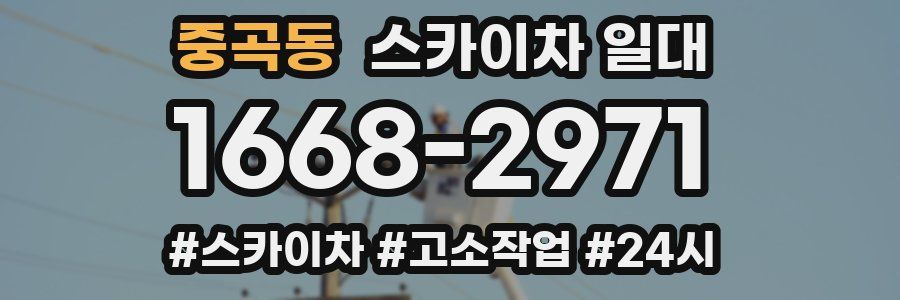 중곡동 스카이차 일대