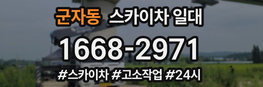 군자동 스카이차 일대
