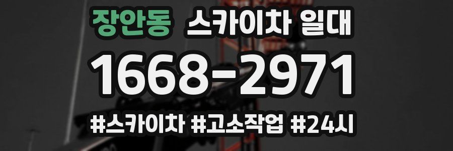 장안동 스카이차 일대