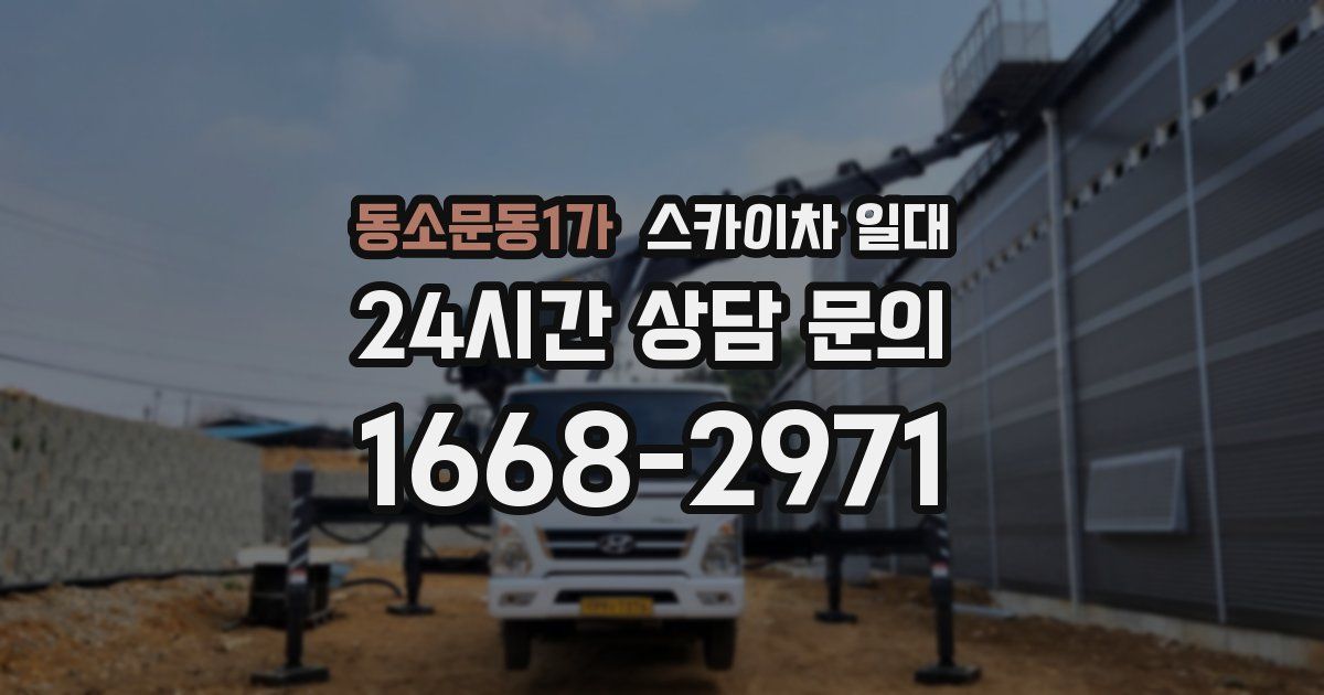 동소문동1가 스카이차 일대