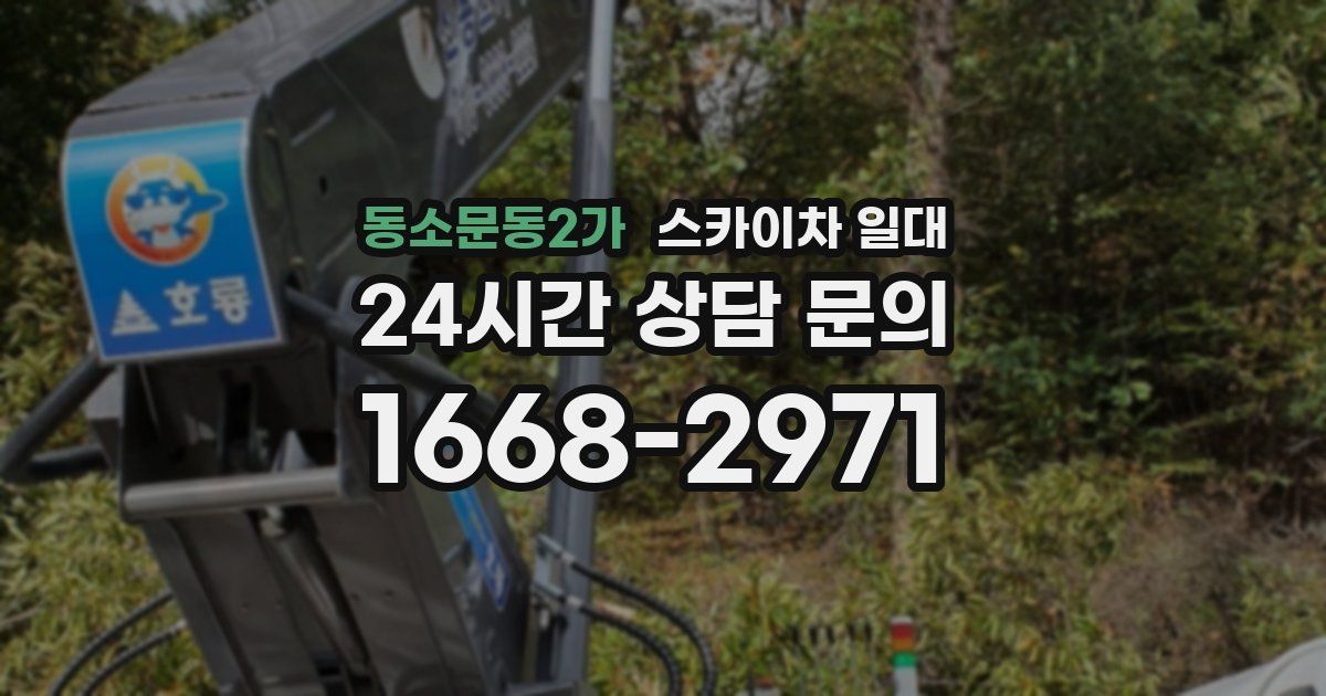 동소문동2가 스카이차 일대