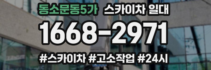 동소문동5가 스카이차 일대