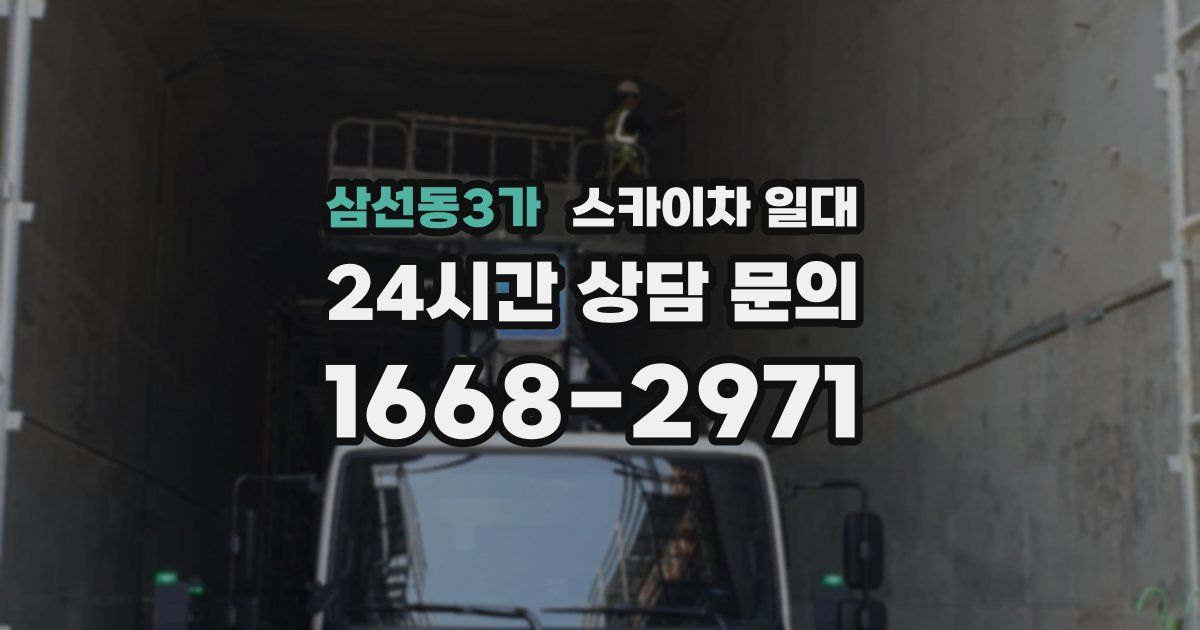 삼선동3가 스카이차 일대