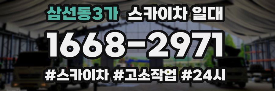 삼선동3가 스카이차 일대