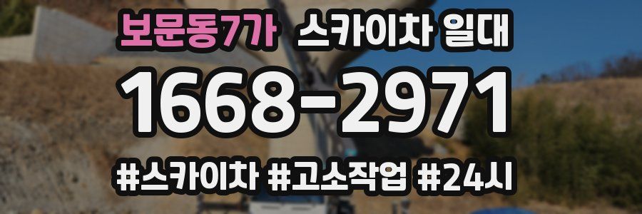 보문동7가 스카이차 일대