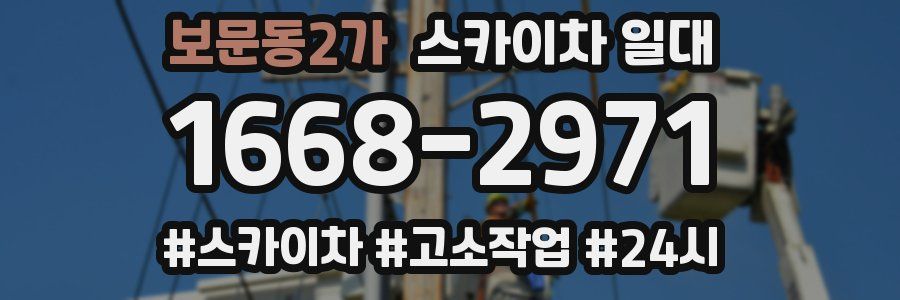 보문동2가 스카이차 일대
