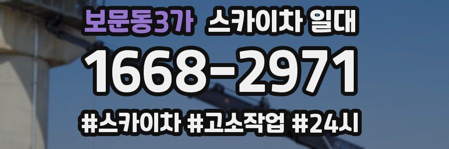 보문동3가 스카이차 일대