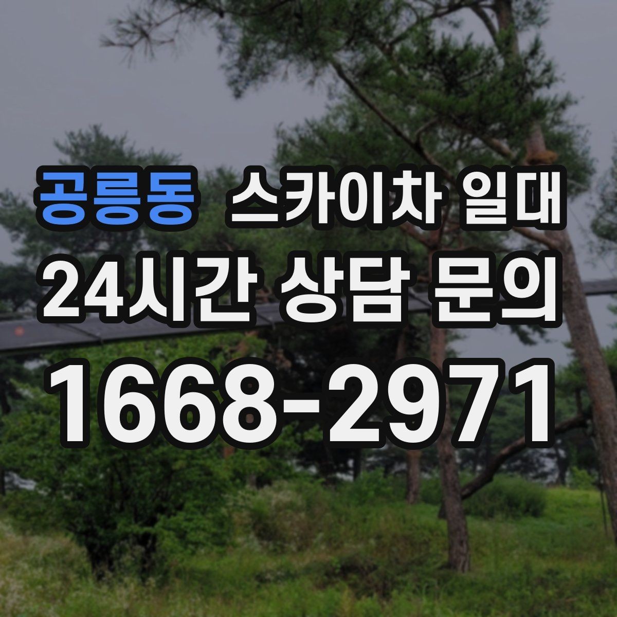 공릉동 스카이차 일대 외벽 점검과 보수 작업에 활용하기