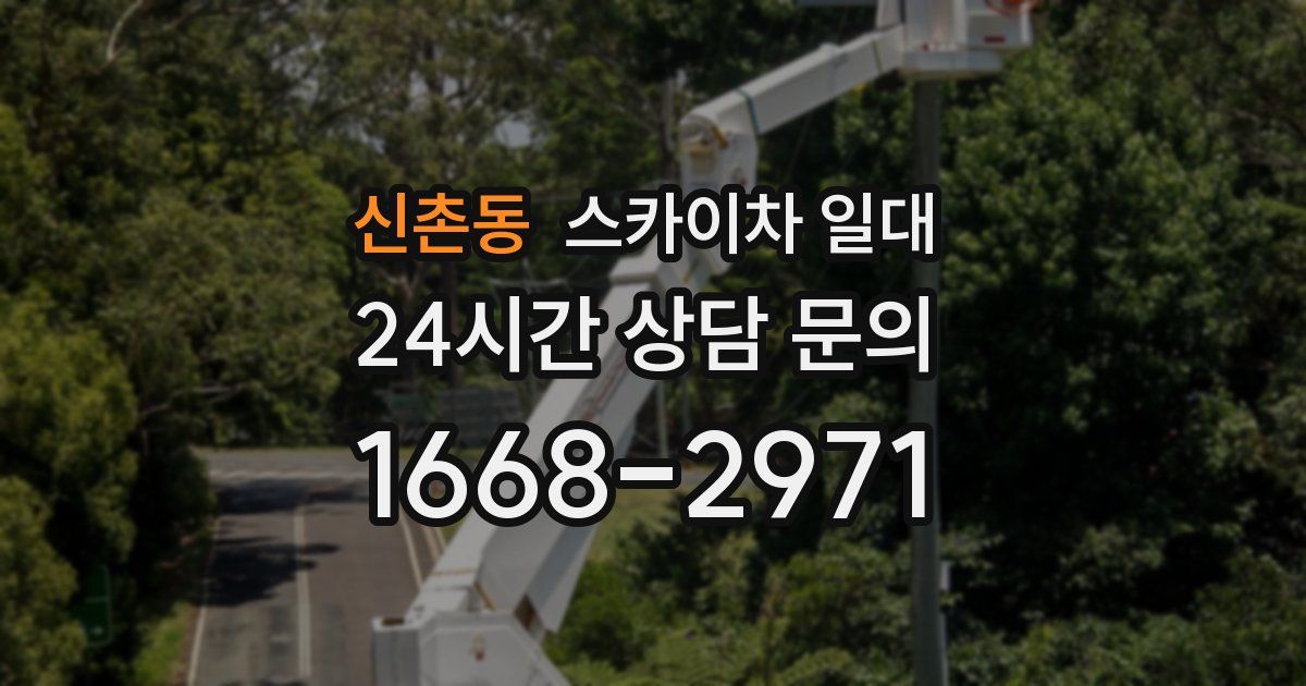 신촌동 스카이차 일대