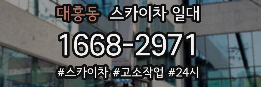 대흥동 스카이차 일대