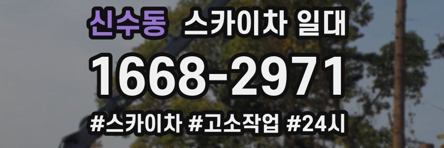 신수동 스카이차 일대