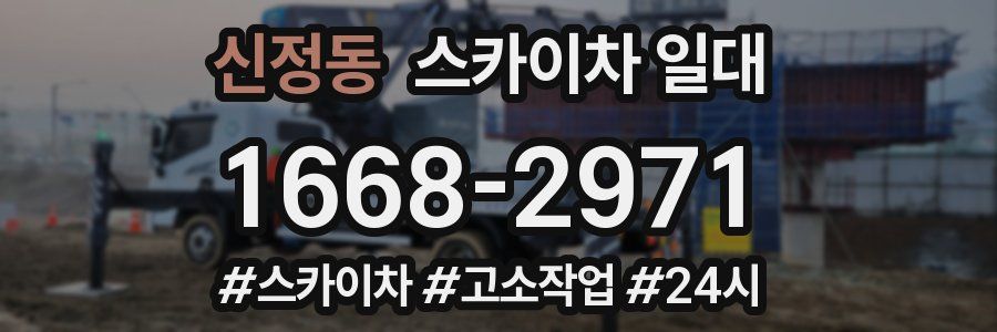 신정동 스카이차 일대