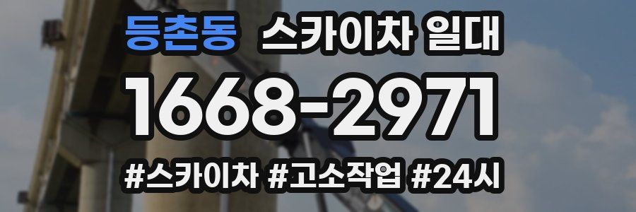등촌동 스카이차 일대